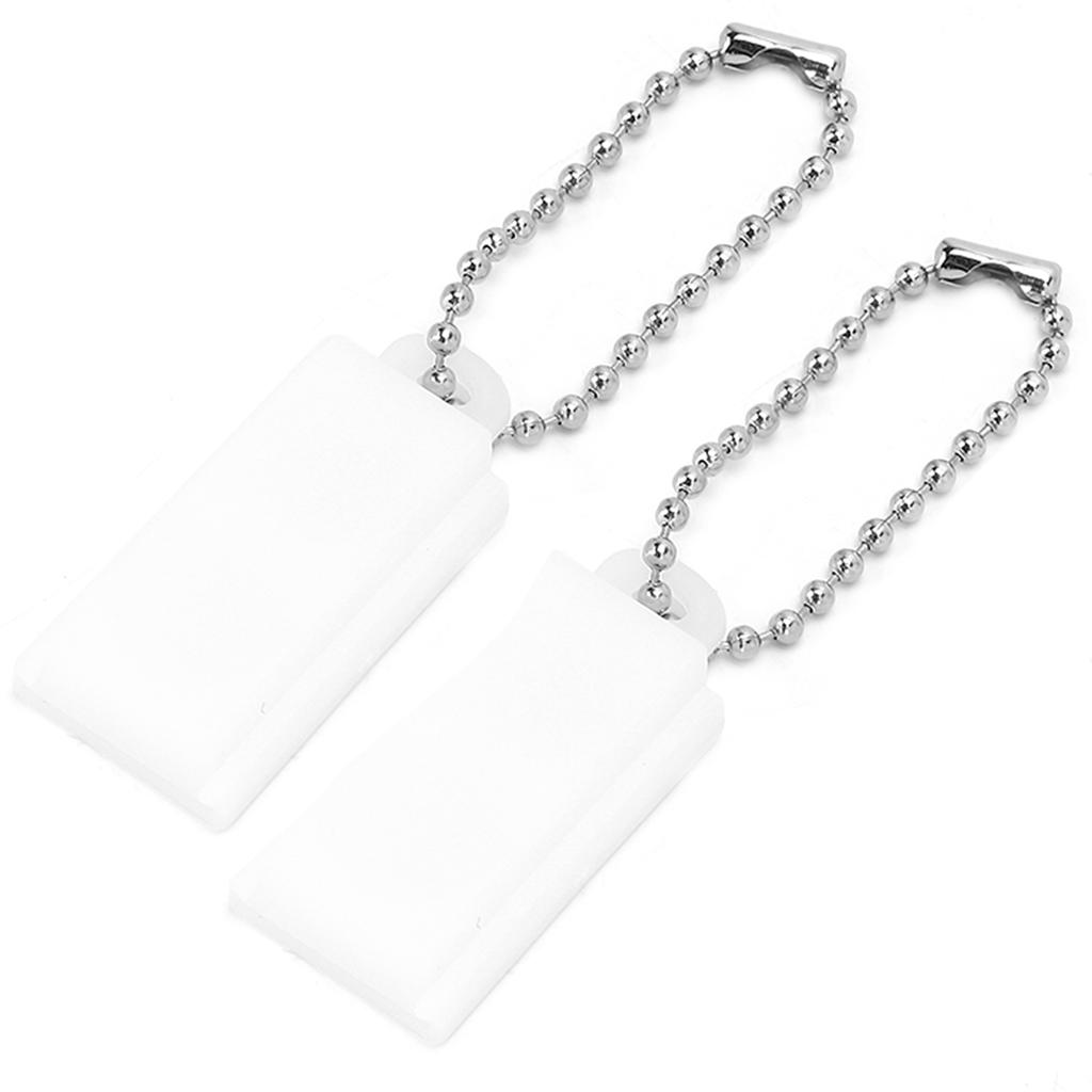 2pcs Portable Hearing Aid Amplifier Battery Caddy Plastic Button Storage Case Holder Box