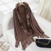 Autumn/Winter Leopard Print Fur Collar Batwing Sleeve Cardigan for Women