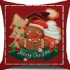 Federa Cuscino con Stampa Natalizia Decorazione Soggiorno Casa Babbo Natale Abbraccio Nuovo Divano Cuscino di Natale