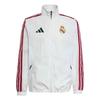 Real Madrid Home Stand Collar Zip Long Sleeve Jacket Men Jacket KV6723