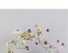 Amethyst Tree Golden Tree Metal Handicraft Crystal Sculpture Handmade Crystal Statue Metal Decorative Figurines Home Decoration