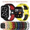 Klassisches atmungsaktives Silikonarmband für Redmi Watch 4 für Xiaomi Band 8 Pro Ersatzarmband Weiches TPU Watch4 Uhrenarmband Armband
