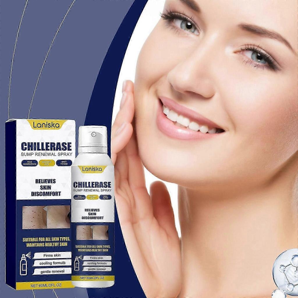 ChillErase Bump Renewal Spray, Natural Skin Spray-60ml, Skin Reoair Treatment With Panthenol & Camellia, Suitable for All Skin Types