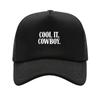Cool It Cowboy Printed Adjustable Baseball Cap Classic Snapback Dad Hat Breathable Mesh Hat Golf Fishing Outdoor Sun Cap