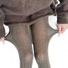 Women's High Waist Thermal Winter Fall Opaque Tights Dots Pattern Elastic Waistband Soft Cotton Ribbed Fabric Pantyhose