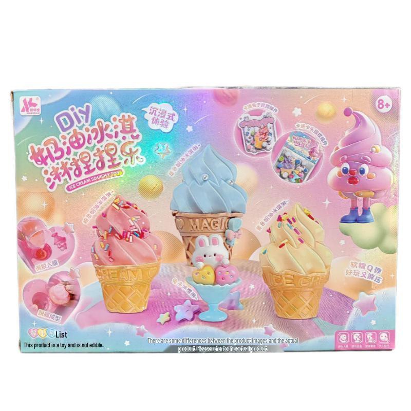 Ice Cream Girl DIY Stress Relief Stickers Children's Toy Gift Set