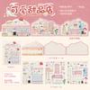 Journal GO 3pcs Tiny Treasure Shop Vintage Coffee Bread Landscape Sticker Creative Journal DIY Material Collage Stationery