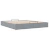 Ottoman Bed without Mattress Light Grey 180x200 cm Fabric