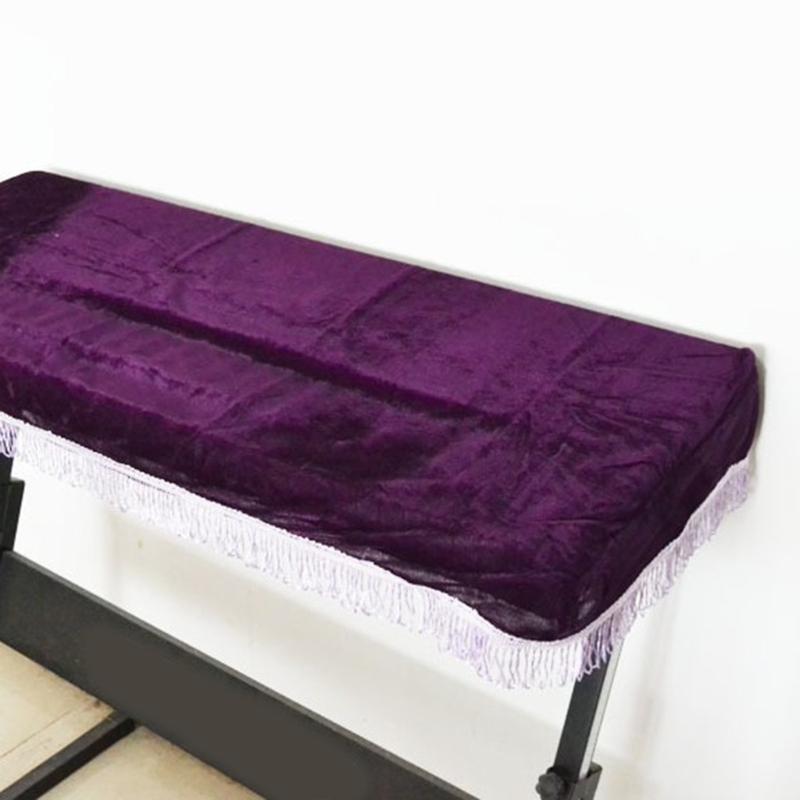 Soft Fit Dust Cover for 61 Key Electronic Keyboards with All Brands Velvet Material Protects from Dust and Moisture