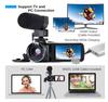 4K 48MP HD Digital Camera with Touchscreen & Microphone