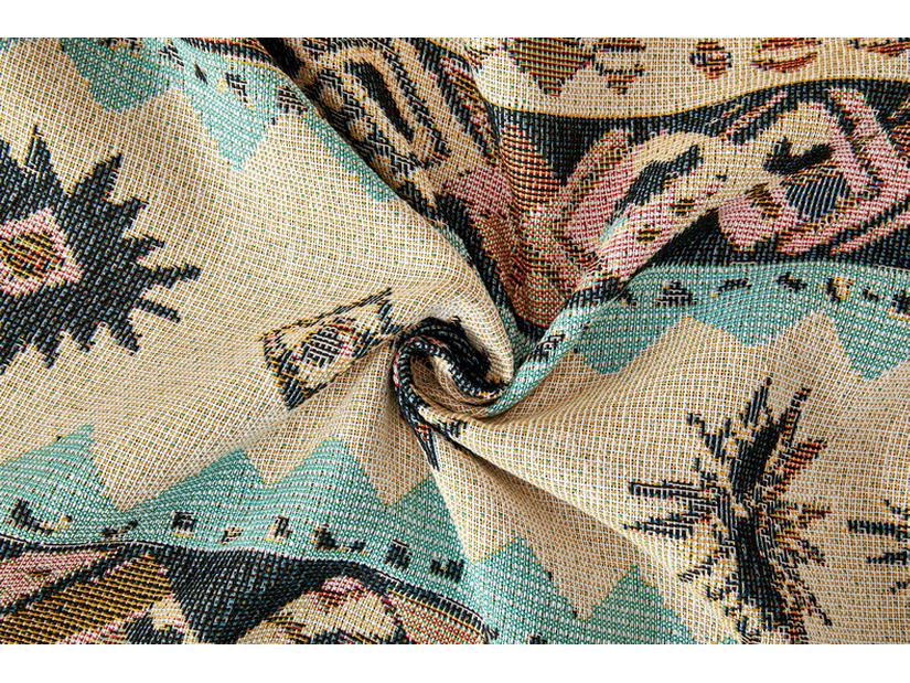 Bohemian Style Non-Slip Sofa Cushion Cover - Full One-Piece for Three-Seater