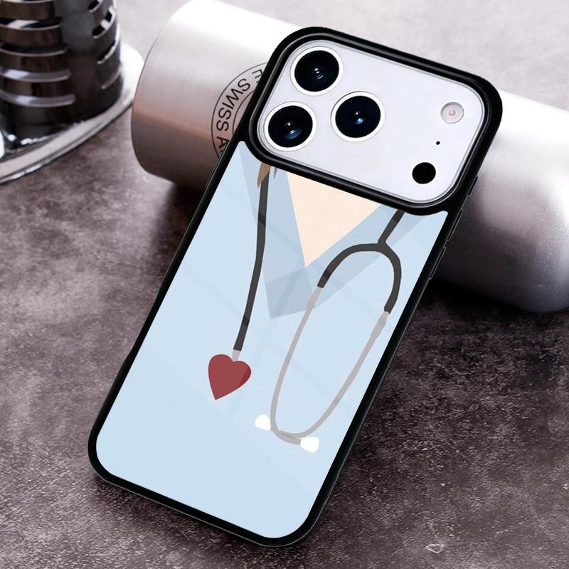 Cartoon Medicine Nurse Doctor Phone Case For iPhone 17 16 15 14 13 12 11 Pro Max Plus 17Air Soft Silicone Cover