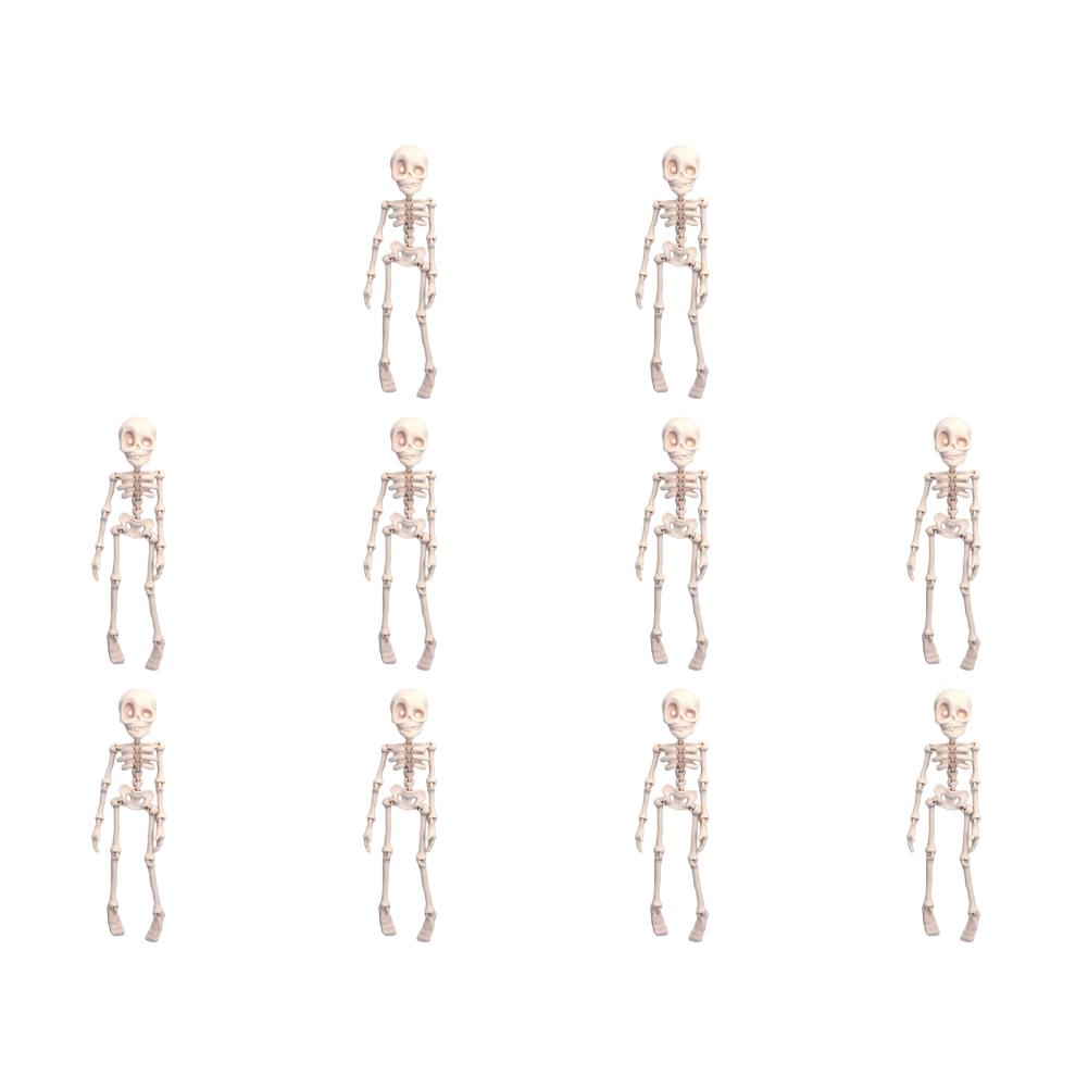 5/10PCS Mini Magnetic Skeleton Fridge Magnets with Movable Joints Skull Fridge Magnets for Refrigerator Locker Whiteboard Office