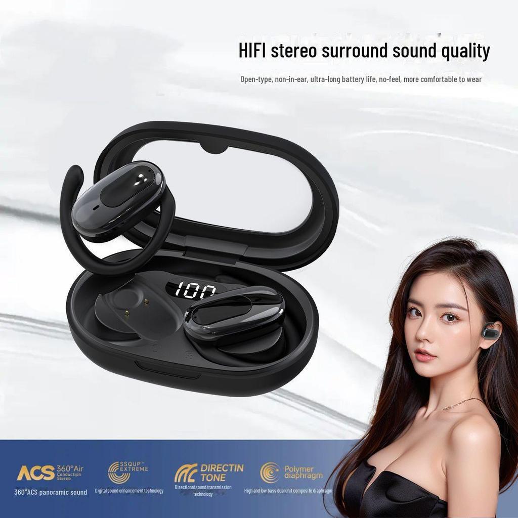 Berlin Sound Wireless Ear-hook Sports Bluetooth Headphones – True Wireless, Ultra-long Battery, High-end Sound Quality, Non-in-ear Design.