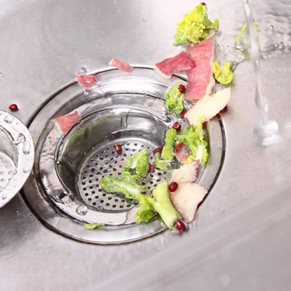 2 Pcs Stainless Steel Kitchen Sink Strainer Sink Basket Strainer Water screen for Kitchen Supplies