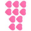 10 PCS Tennis Racket Vibration Dampener Heart Shape Silicone Tennis Shock Absorber Pink