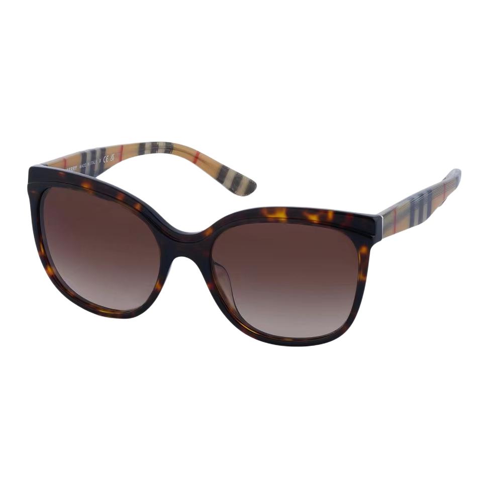 Burberry Temple Logo Plastic Butterfly Sunglasses Unisex Couple Brown