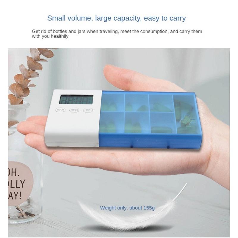 Rechargeable ABS Pc Pp Material Vibration Ring Reminder 5 Sets of Alarm Clock Smart Delivery Electronic Medicine Box