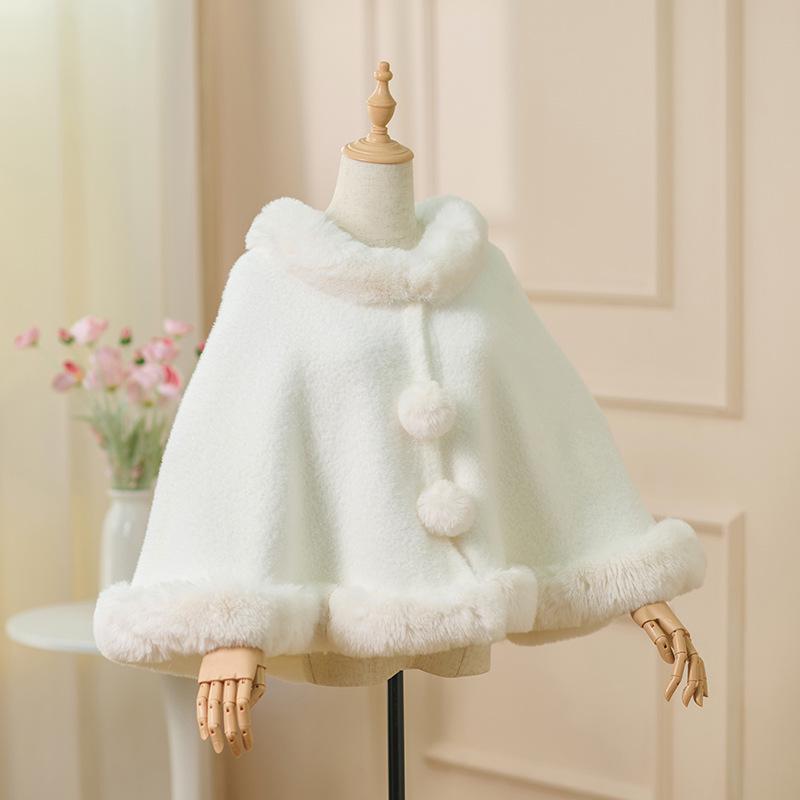 Cardigan Plush Retro în Stil Cheongsam Republică - Culoare Moale Orez Lipicios pentru Toamnă/Iarnă