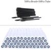 100 Stück Diamant Augenbrauenbürstenröhrchen Leer Wiederverwendbar Wimpern Mascara Stäbchen Hülle Austauschbare Kristall Wimpernbürste Staubdicht Make-up Werkzeug