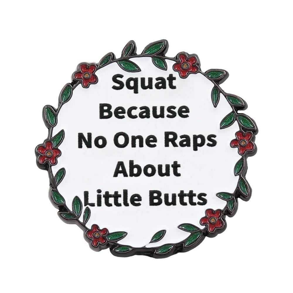 Beautiful Reasons Wreath Brooch: Inspirational Quotes Badge for Positivity