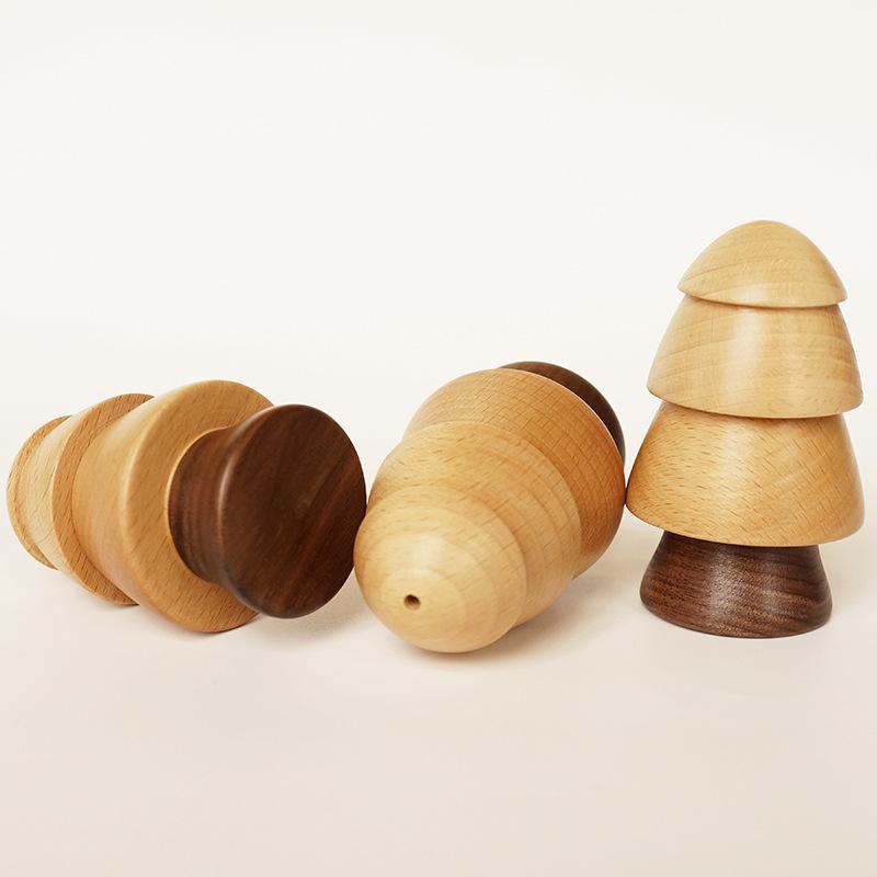 Solid Wood Tree Toothpick Holder Nordic Style Creative Decorative Storage Container for Kitchen Dining Table Home Office