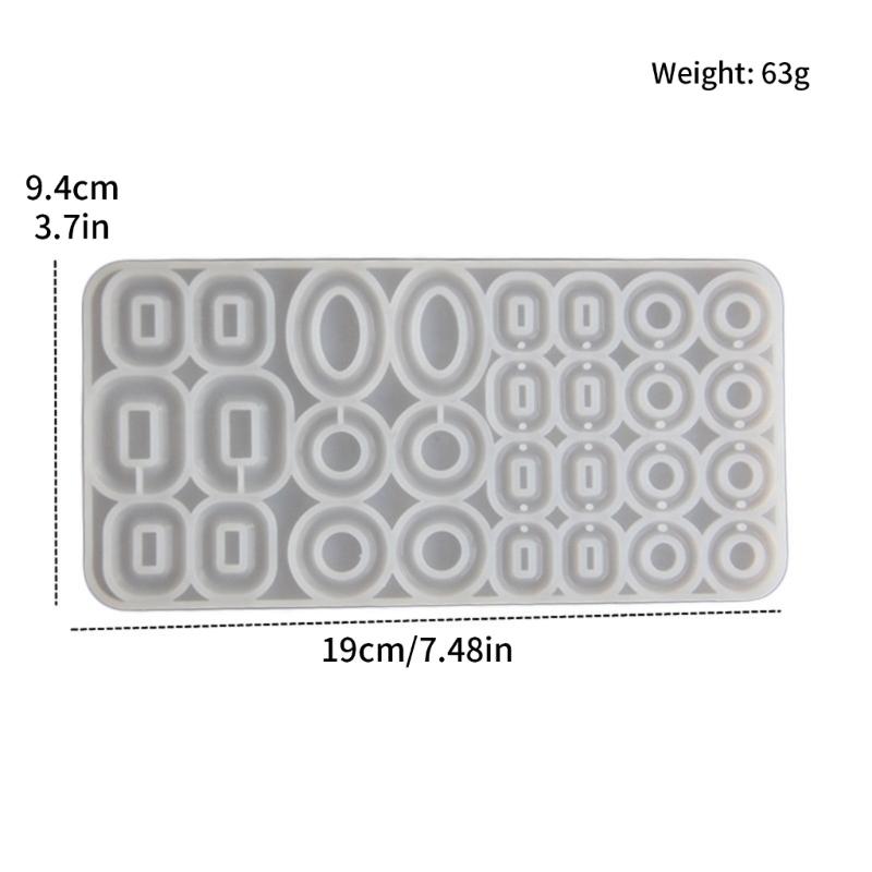 Multi Circle Theme Silicone Moulds Crafting Moulds for Crafting Ear Accessories Suitable for Gifts and Celebrations