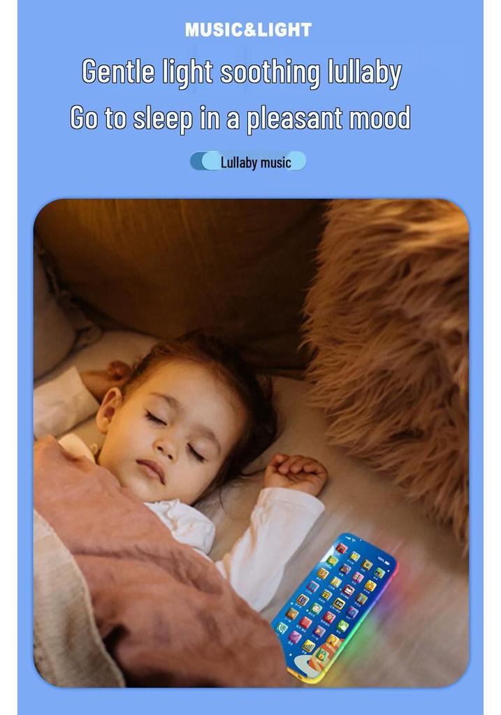 Multifunctional Kids' Early Learning Phone with Lights, Sound, Stories, and Music