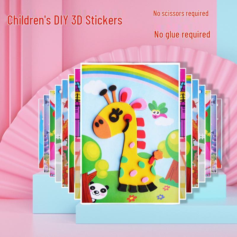 Children s 3D EVA Sticker Pack for Kindergarten Craft and DIY Educational Activities
