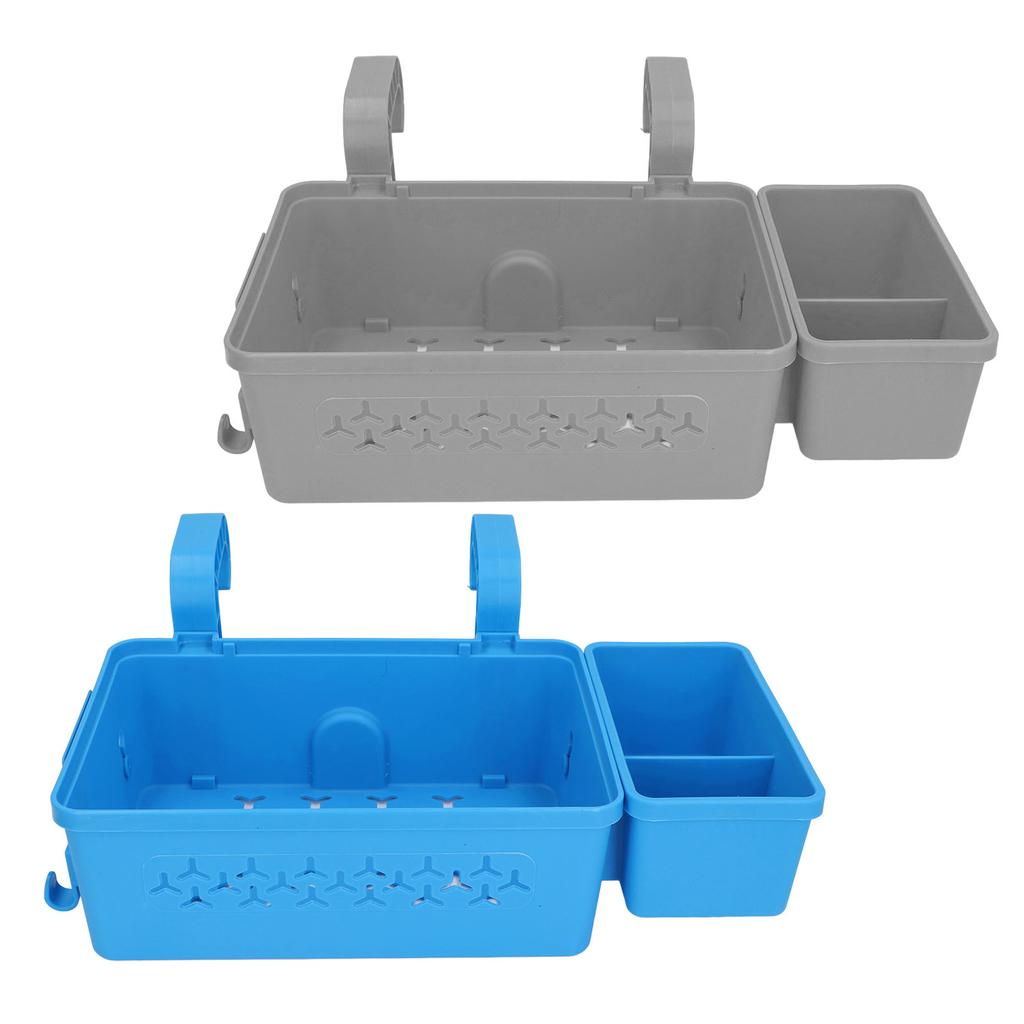 Poolside Storage Basket Thickened Swimming Pool Hanging Basket with Cup Holder for 2.3in Or Less Top