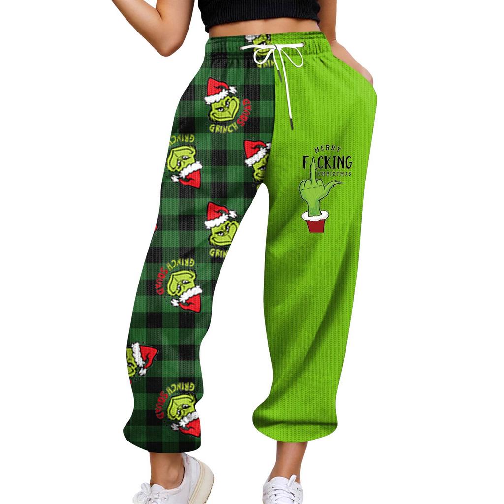 Women's Casual Pants High-waisted Belted Jogging Pants With Pockets