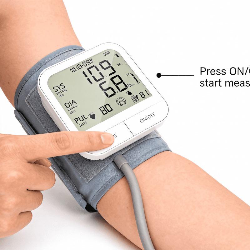 User-Friendly One-Touch Blood Pressure Monitor - Large Screen