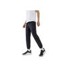 Anta Training Series Solid Color Logo Print Ice Silk Training Running Nine-Point Tapered Sports Pants Men bottoms Black 152227518-1