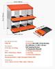 2 Tiers Chicken Nesting Boxes, 6 Compartments, Metal Egg Laying Boxes with Protective Collection Lids, Roll Out Nesting Box, Easy to Assemble, Ideal