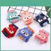 Kids 36t Gloves Cute Winter Cartoon Knit Gloves Warm Half Finger Flip Gloves For Boys Girls Children Student School Writing