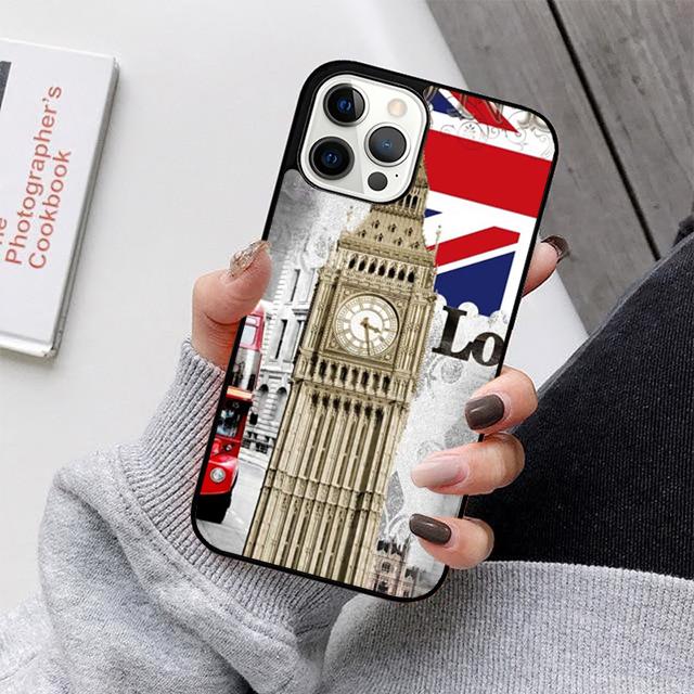 London Bus England Big Ben Phone Case For iPhone 17 Air 16 15 14 13 12 11 Pro Max Plus Max Cover Shell coque