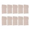 10Pcs Cotton Linen Bag Small Storage Drawstring Bag 9 X 6.7in Reusable Storage Bag for Bread Flowers