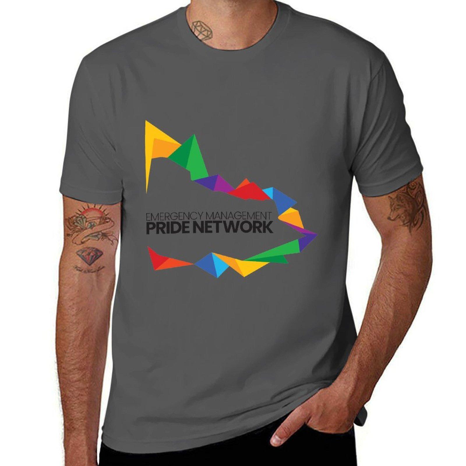 

EM Pride Network Victoria (black text) T-Shirt essential t shirt t shirts for man slim fit T-Shirt 4XL