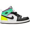 Zapatillas de Bebé Air Jordan 1 Mid TD Pastel Blanco Verde Voltio Brillo 640735-175