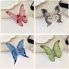 Simulated Butterfly Hair Claw Acrylic Colorful Ponytail Clip Elegant Big Hair Clip