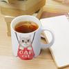 1Pack 11oz White Ceramic Mug Featuring Clear Double-Side Printed Style Reliable Coffee Cup For Home Office Use