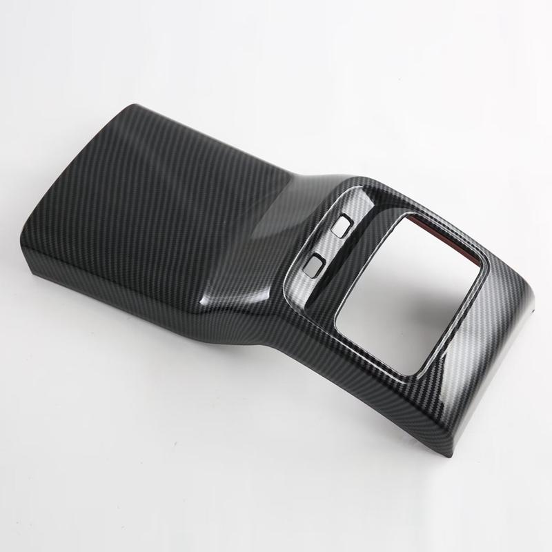 For MG ZS 2024 Car Rear Air Conditioner Outlet Vent Cover Decorative Trim Interior Accessoriess Carbon Fiber-M53K