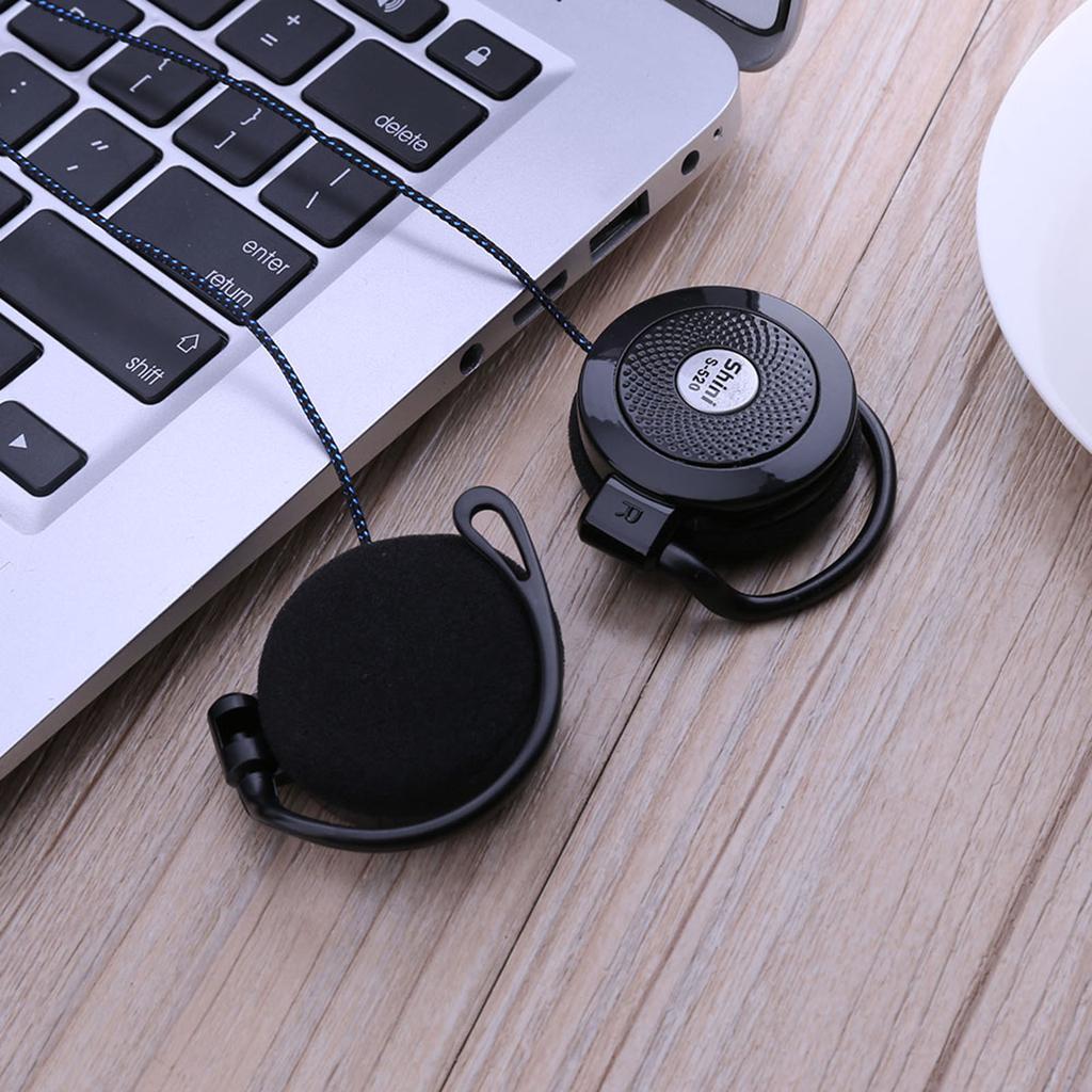 SHINI S520 3.5mm Wired Headset Ear Hook Headsets Stereo Game Sports Headphone with Mic for Phone