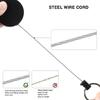 Retractable Keychain Badges Holder with 23.62inch Steel Retractable Cord Keychain Tool Steel Wire Rope Buckles Key Holder