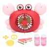 Bubble Machine 3 In 1 Cute Crab Electric Fan Bubble Machine Outdoor Bathroom Toys For Toddlers Over 3 Years Old