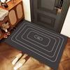 Simple Letters Crystal Velvet Entry Floor Mats Household Entrance Door Non-slip Foot Mats Dirt-resistant and Easy To Take Care of Carpet Mats