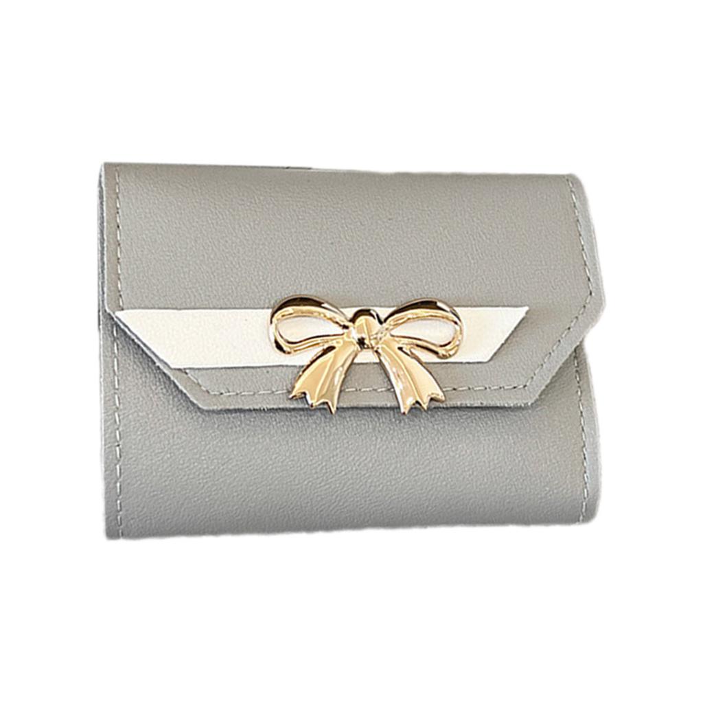 Mehrschlitz-Geldbörse für Damen Mädchen Ausweishülle Clutch Bag Dreifach Kreditkartenhalter Münzfach Kleingeldbörse Tragbar