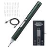 Sanwa Direct Electric Precision Screwdriver Pen Torque LED Precision Screwdriver Set Type, 40-in-1, 3-Level Adjustment, USB-C Rechargeable, Light,