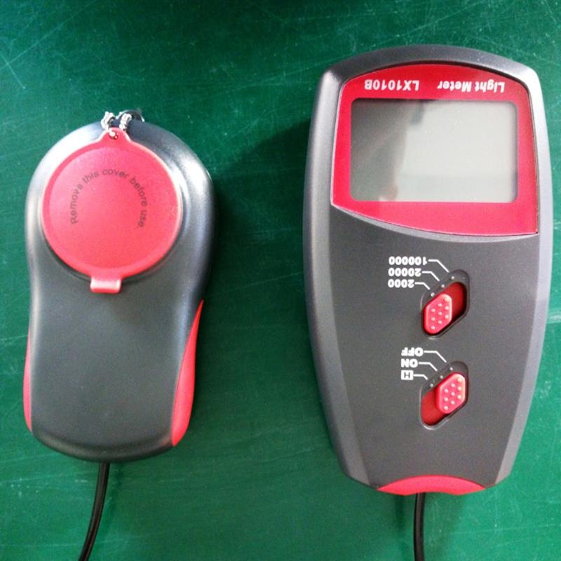 Digital Illuminance Meter Light Meter High Accuracy Tester 3 Ranges 2,000/20,000/100,000 ON/OFF Button Handheld Meter