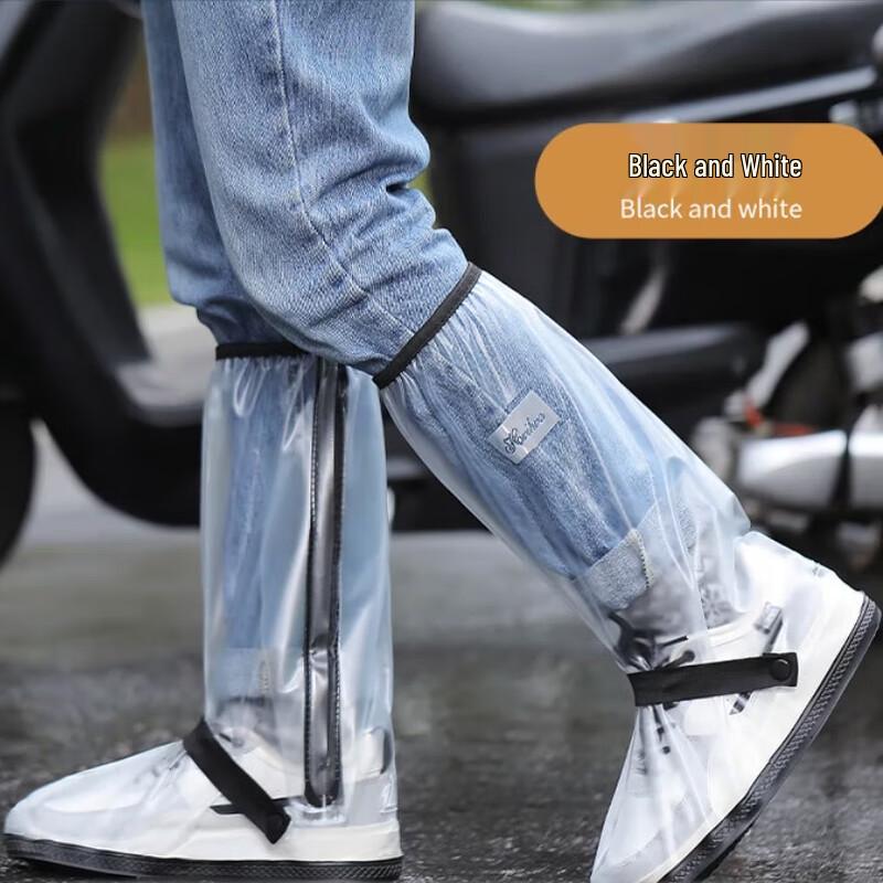 Унисекс Высокие Утолщенные Нескользящие Чехлы на Обувь от Дождя